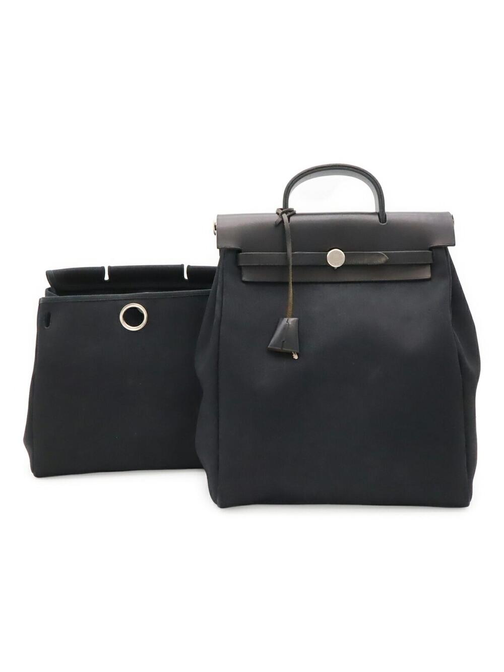 Hermes Herbag A Dos Backpack Toile #350529H16B